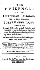 Cover of The Evidences of the Christian Religion