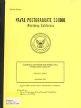 Cover of Empirical methods for estimating workload capacity