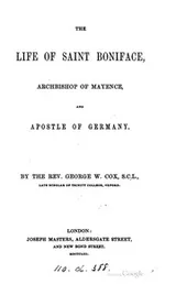 Cover of The life of Saint Boniface