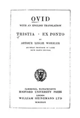 Cover of Tristia; Ex Ponto