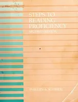 Cover of Steps to reading proficiency