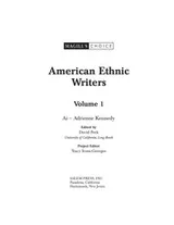 Cover of American Ethnic Writers