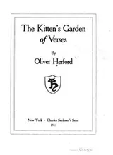 Cover of The Kitten's Garden Of Verses