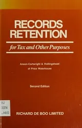 Cover of Records retention