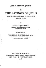 Cover of ...New Testament Studies, II.: The Sayings of Jesus