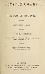Cover of Royston Gower ; or, the days of King John