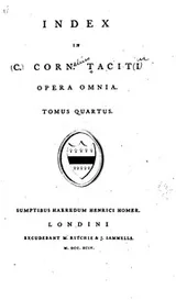 Cover of C. Cornelii Taciti opera omnia