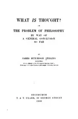 Cover of What is thought?