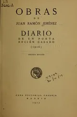 Cover of Diario de un poeta recién casado (1916)