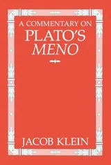Cover of A commentary on Plato's Meno