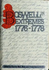 Cover of Boswell in extremes, 1776-1778