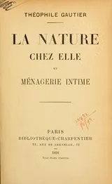 Cover of La nature chez elle