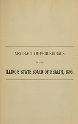 Cover of Annual report of the State Board of Health of Illinois
