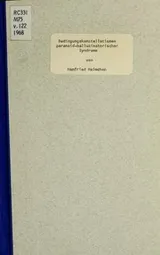 Cover of Bedingungskonstellationen Paranoid-halluzinatorischer Syndrome