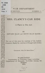 Cover of Mrs. Clancy's car ride