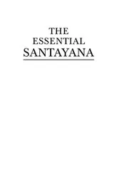 Cover of The essential Santayana