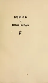 Cover of Hymns from the Yattendon hymnal