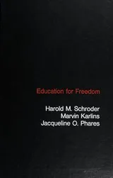 Cover of Education for freedom