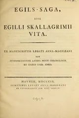Cover of Egils-saga