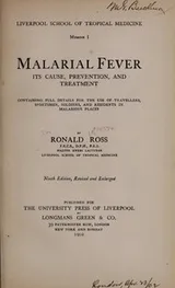 Cover of Malarial fever, its cause, prevention, and treatment