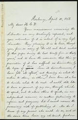 Cover of [Letter to] My dear H. C. W.