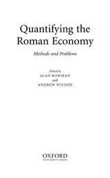 Cover of Quantifying the Roman economy