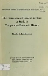 Cover of The formation of financial centers