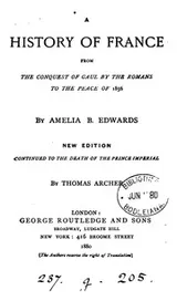 Cover of The history of France; from the conquest of Gaul by the Romans to the peace of 1856