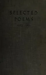 Cover of Selected poems, 1923-1943