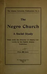 Cover of The Negro church