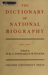 Cover of The Dictionary of national biography.
