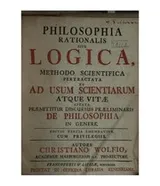 Cover of Philosophia rationalis sive logica: methodo scientifica pertractata et ad usum scientiarum atque ..