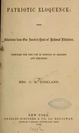 Cover of Patriotic eloquence