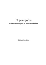 Cover of El gen egoi sta