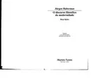 Cover of Discurso filoso fico da modernidade