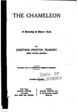 Cover of The Chameleon: A Comedy in Three Acts
