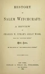 Cover of The Salem witchcraft