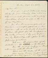Cover of [Letter to] My dear Sir