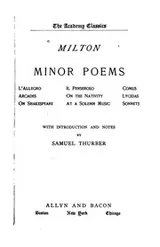 Cover of Milton: Minor Poems