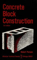 Cover of Concrete block construction