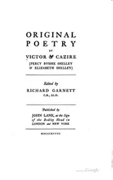 Cover of Original poetry