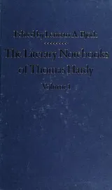 Cover of The Literary Notebooks of Thomas Hardy
