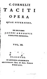 Cover of C. Cornelii Taciti opera quae supersunt