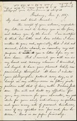 Cover of [Letter to] My dear and tried Friend