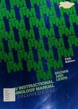 Cover of AV instructional technology manual for independent study