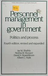 Cover of Personnel management in government