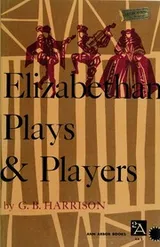 Cover of Elizabethan plays and players
