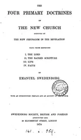 Cover of The four leading doctrines of the New Church, signified by the New Jerusalem in the Revelation