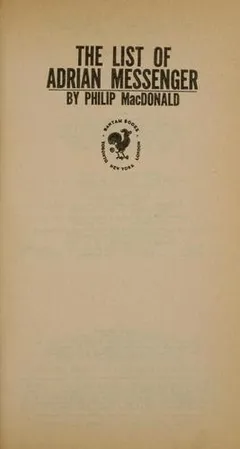 Cover of The List of Adrian Messenger