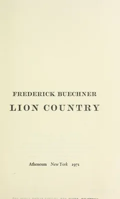 Cover of Lion Country